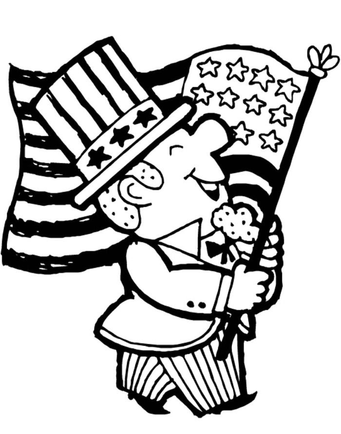 The Flag Of American Coloring Pages - Flags Coloring Pages : Free 