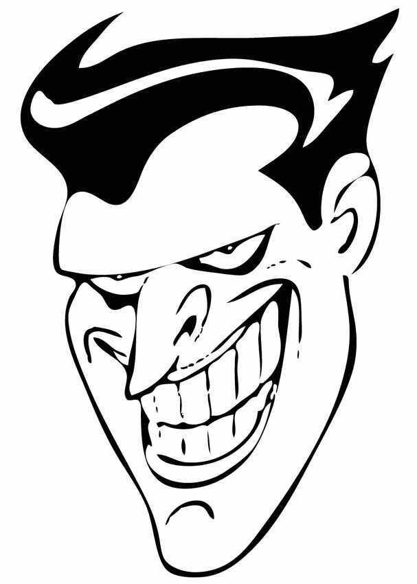 BATMAN coloring pages - Joker's smile