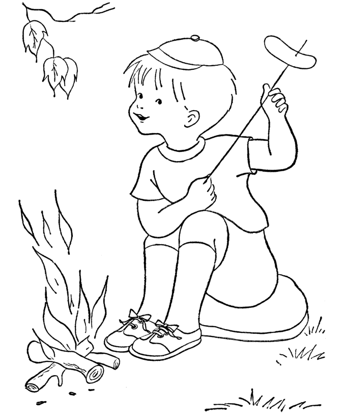 colorwithfun.com - Camping Coloring Sheets For Kids