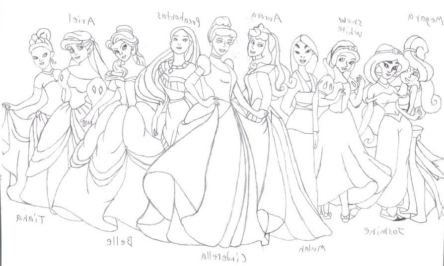 Printable Disney Princess Coloring Pages - Free Coloring Pages For 