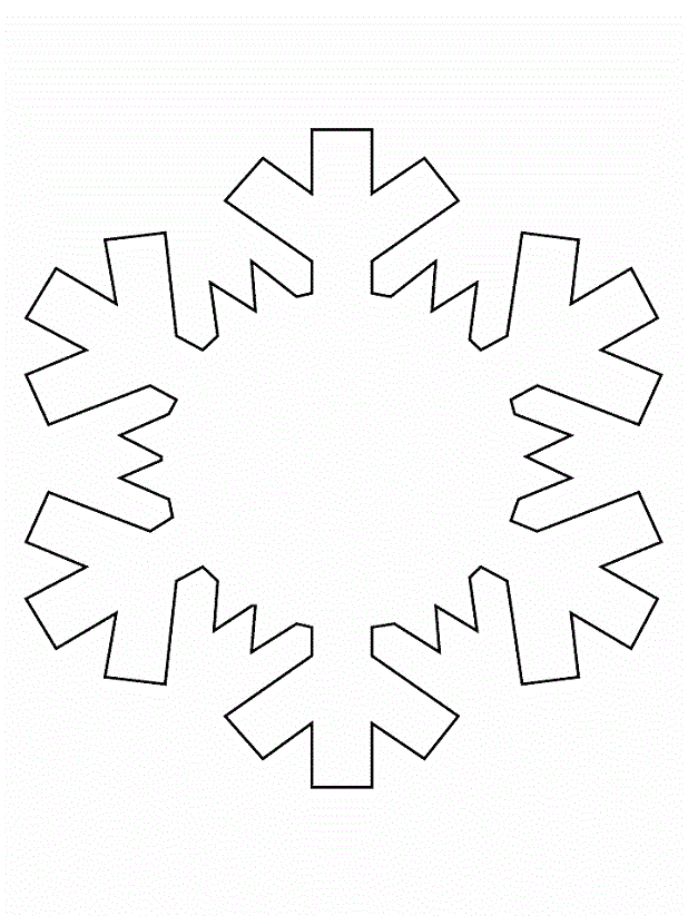 Child Snowflake Coloring Pages Free