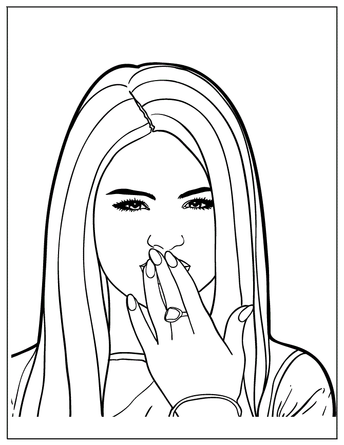 selena gomze Colouring Pages (page 3)
