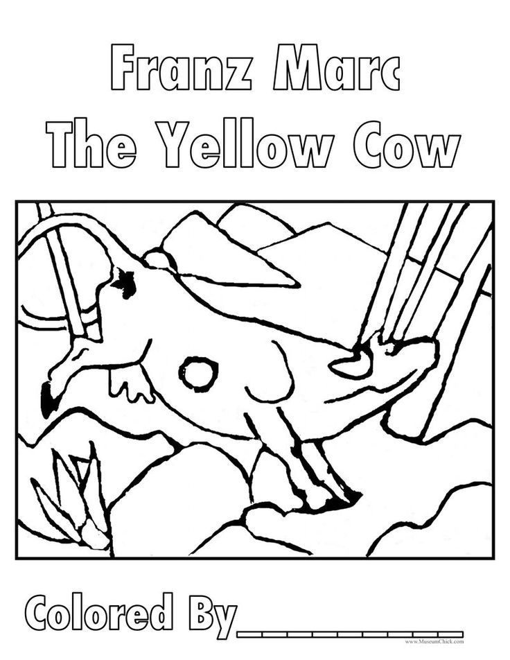 Franz Marc The Yellow Cow | Art lessons