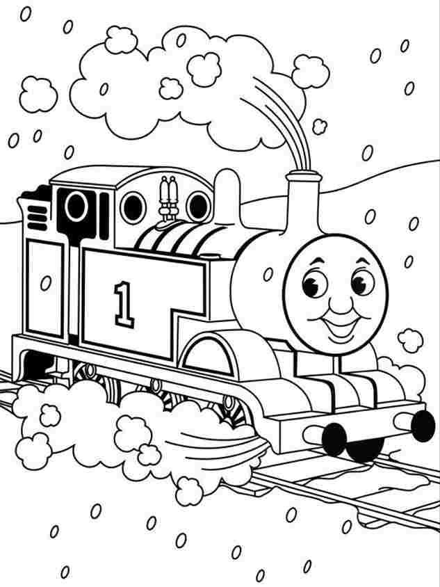 simple thomas tank engine Colouring Pages