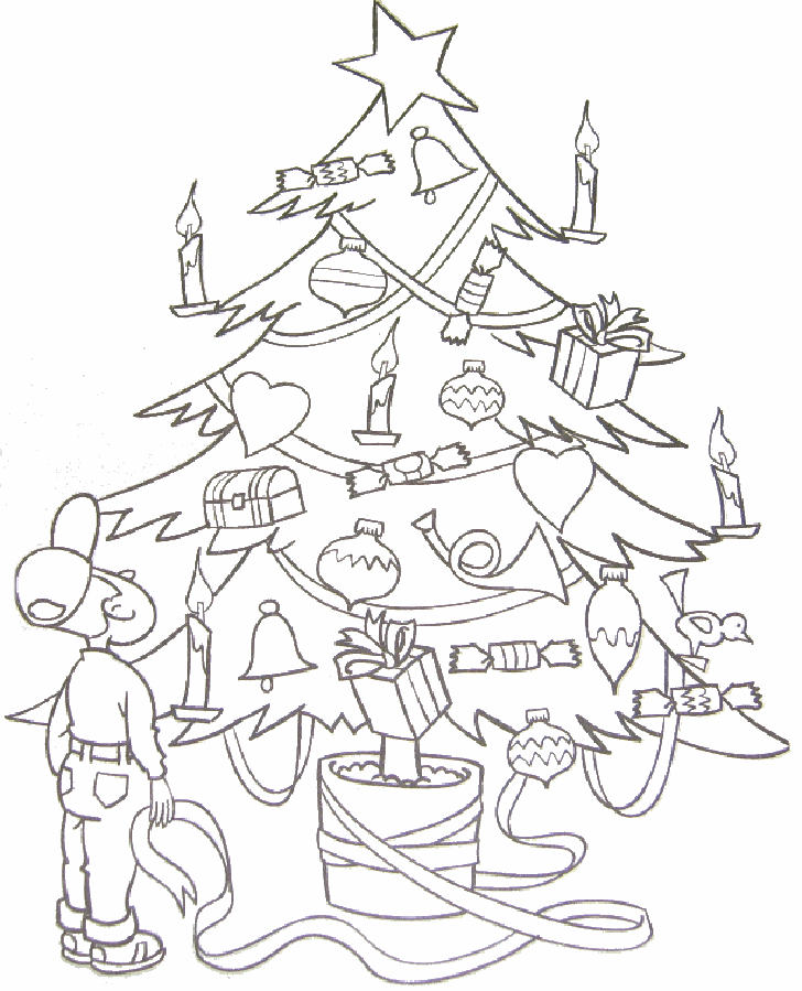 Coloring Book Christmas Lights