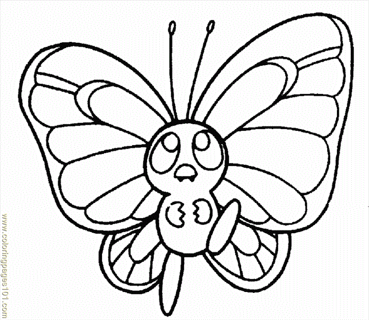 Coloring Pages Bug Pokemon (Animals > Bug Pokemon) - free 