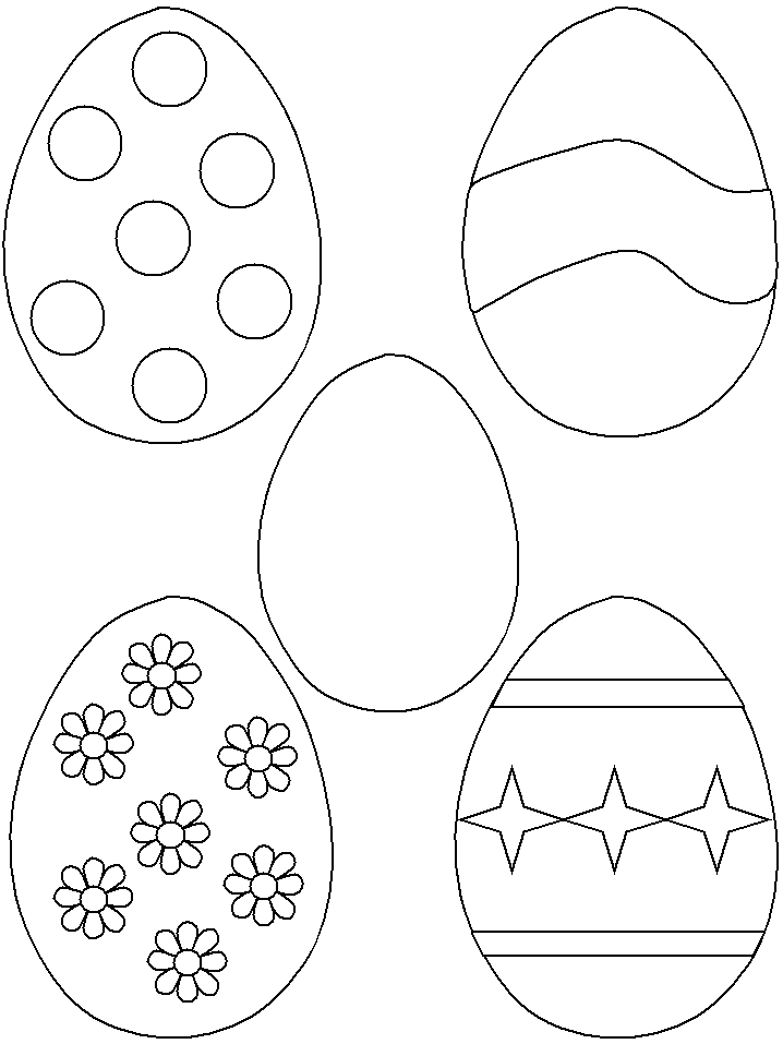easter egg cut out | Coloring Picture HD For Kids | Fransus.com718 