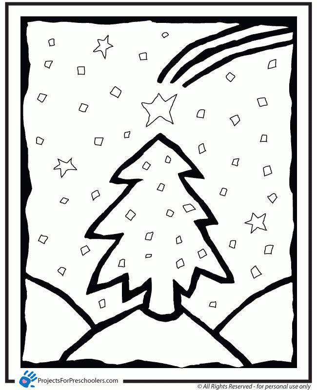 Christmas Tree Coloring Page