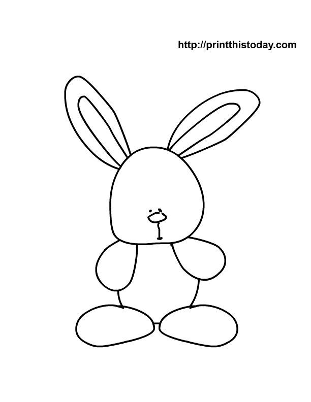 Rabbit Coloring Pages For Kids | Printable Coloring Pages