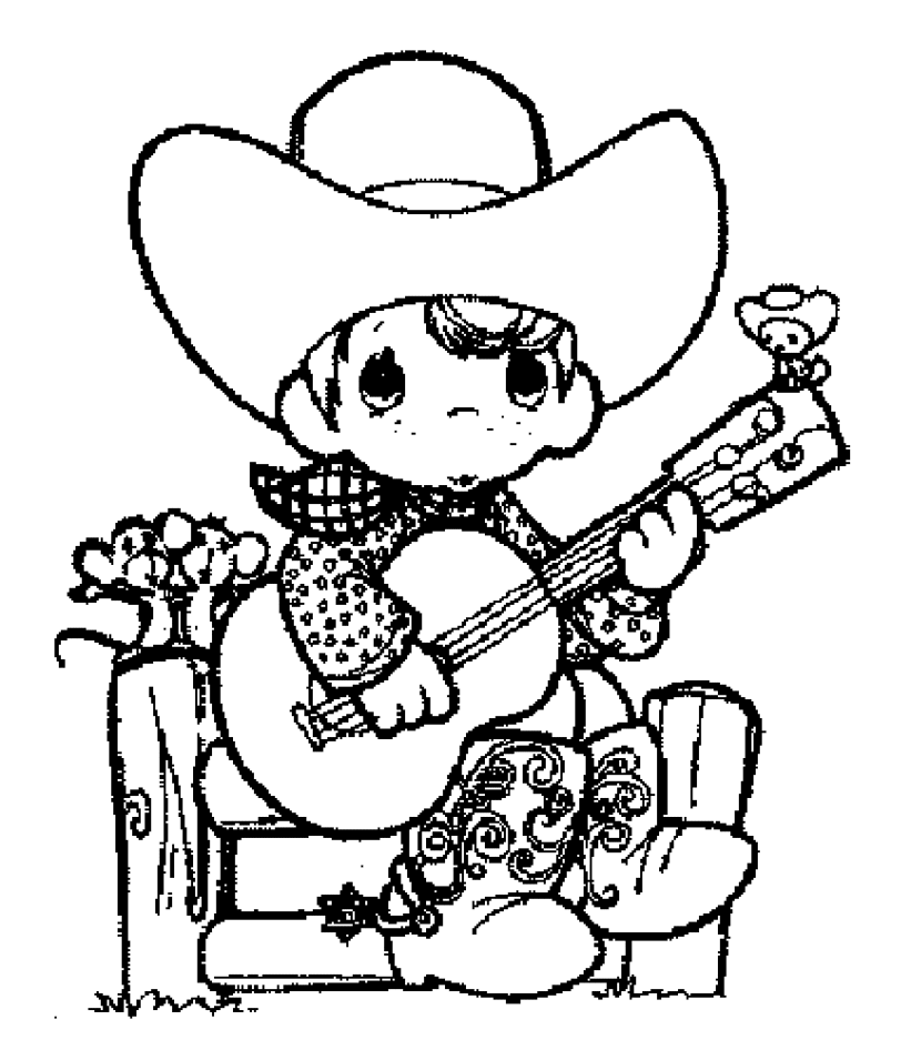 Coloring Page - Cowboy coloring pages 7