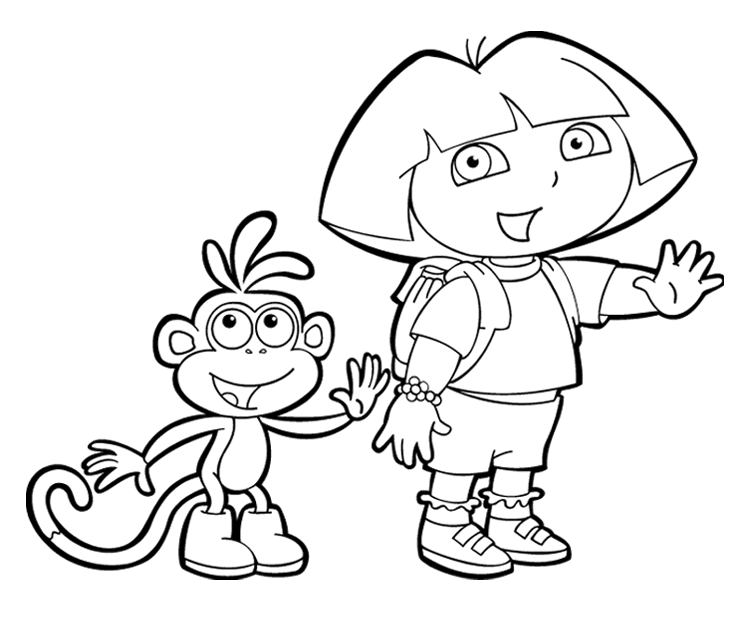 Dora Fun Coloring Sheets >> Disney Coloring Pages