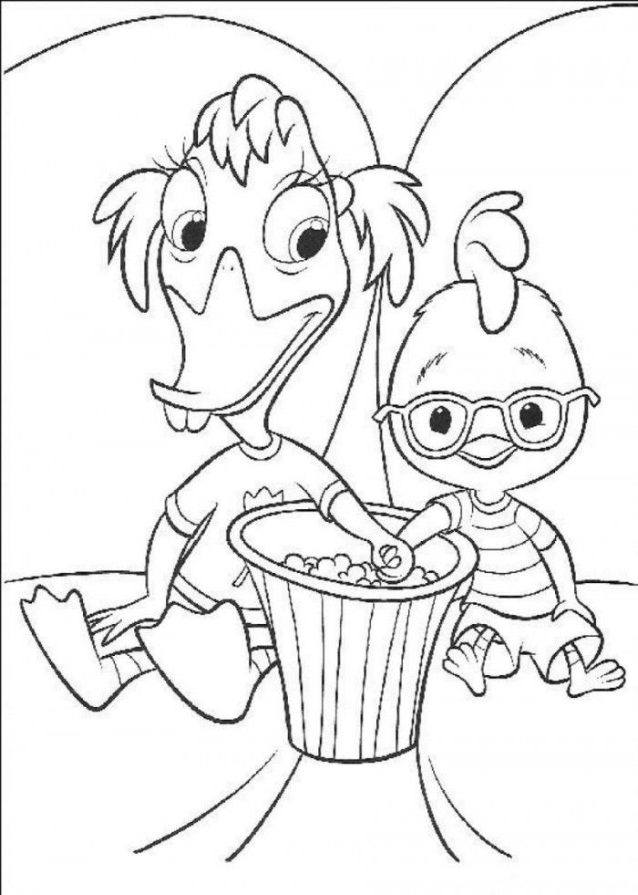 Chicken Little Characters Coloring Pages