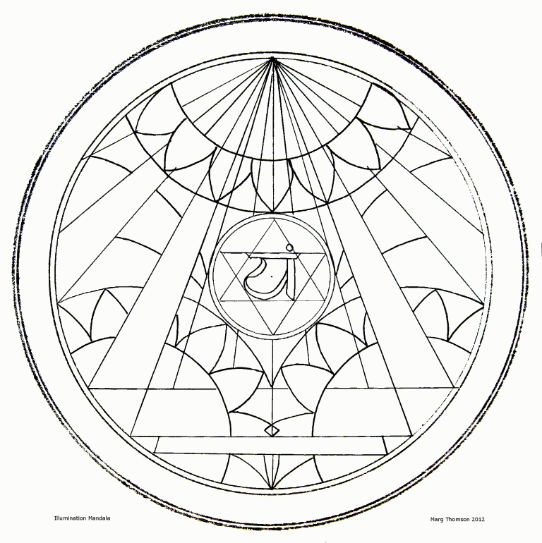 Mandala Line Drawings - Marg Thomson - Visionary Artist