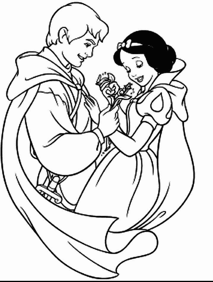 Disney Snow White coloring pages. List