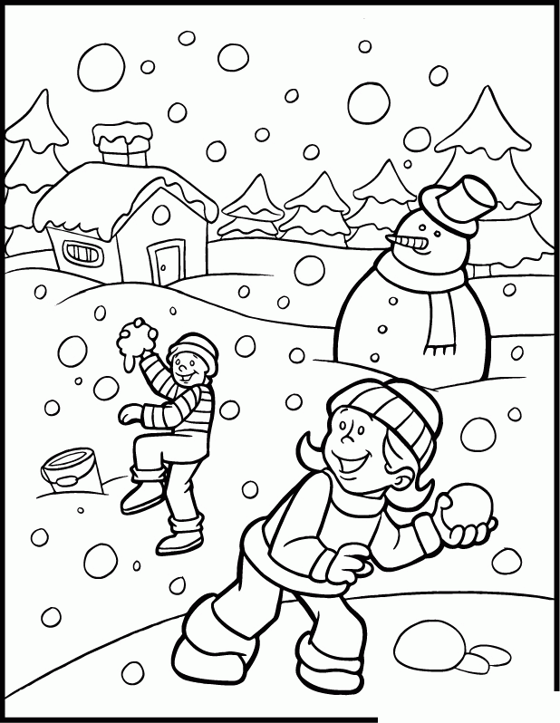 Free Coloring Sheets Winter
