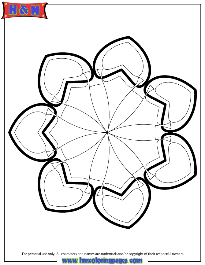 Simple Mandala 7 Coloring Page | HM Coloring Pages