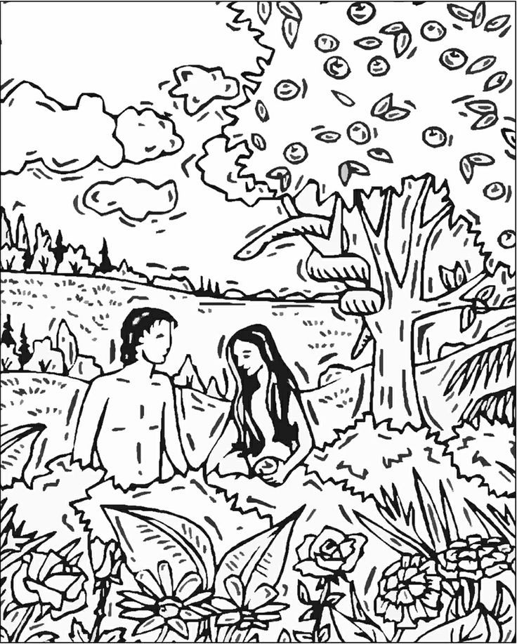 Adam And Eve Coloring Pages Adam And Eve Coloring Page Audacese 