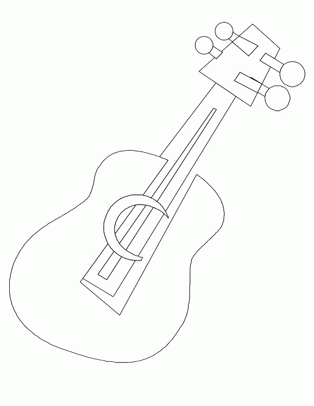 Guitar pages Colouring Pages (page 3)