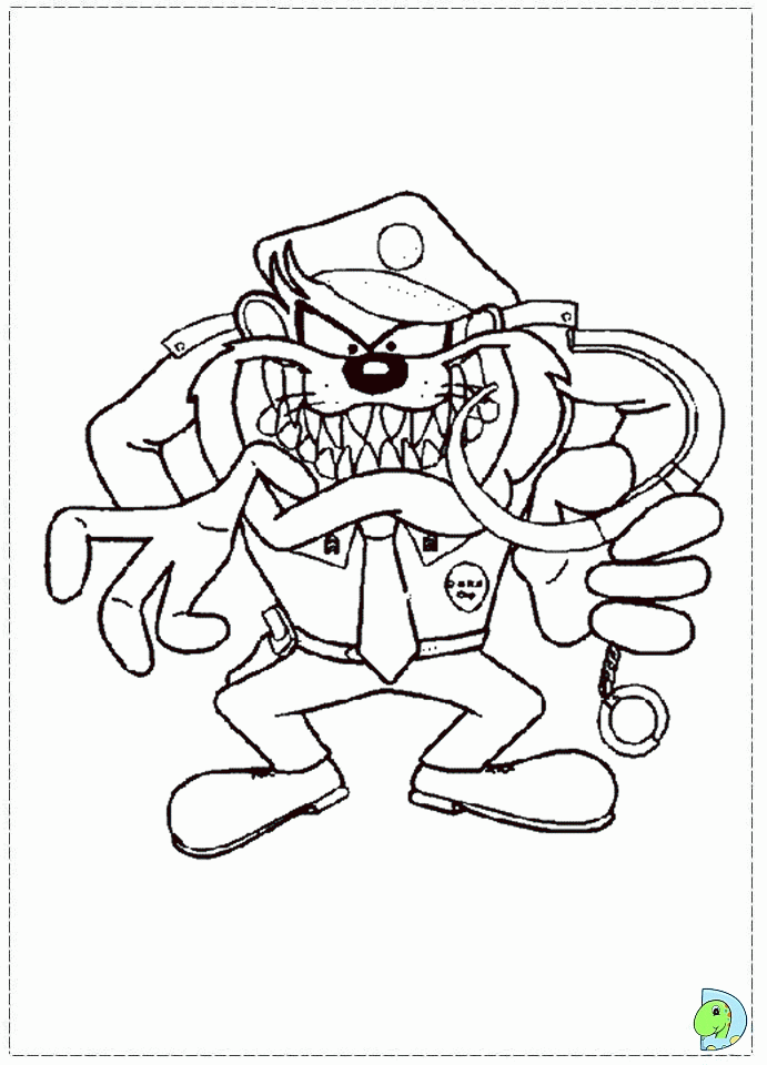 Taz Coloring page