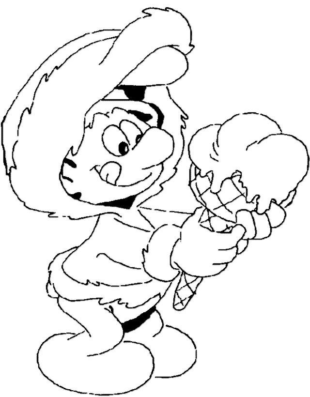 smurf mask Colouring Pages (page 2)