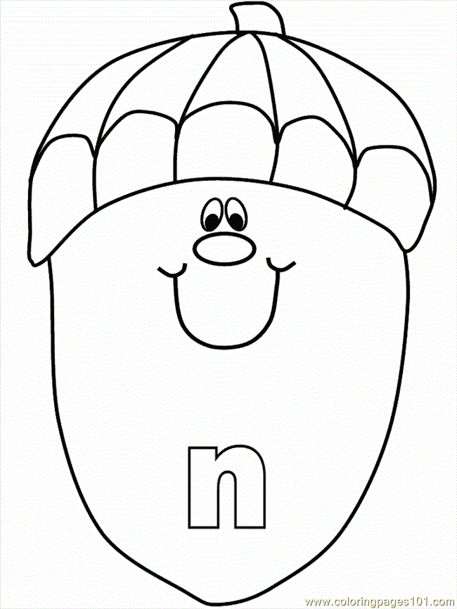 Coloring Pages N Coloring Pages (Education > Alphabets) - free 