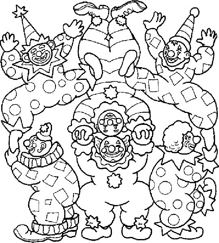 Clowns Coloring Pages 5 | Free Printable Coloring Pages 