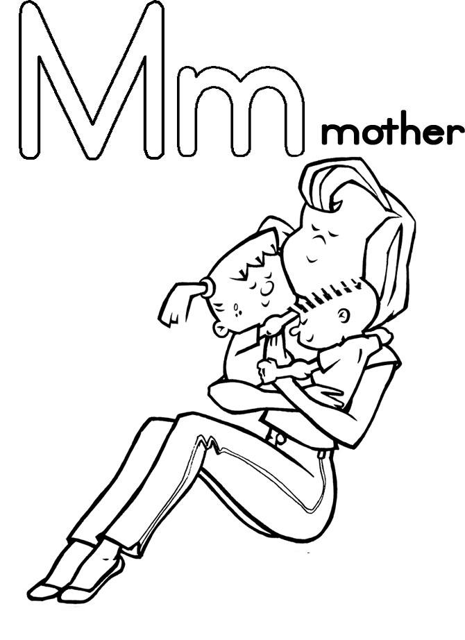 Mothers Day Colouring Pictures