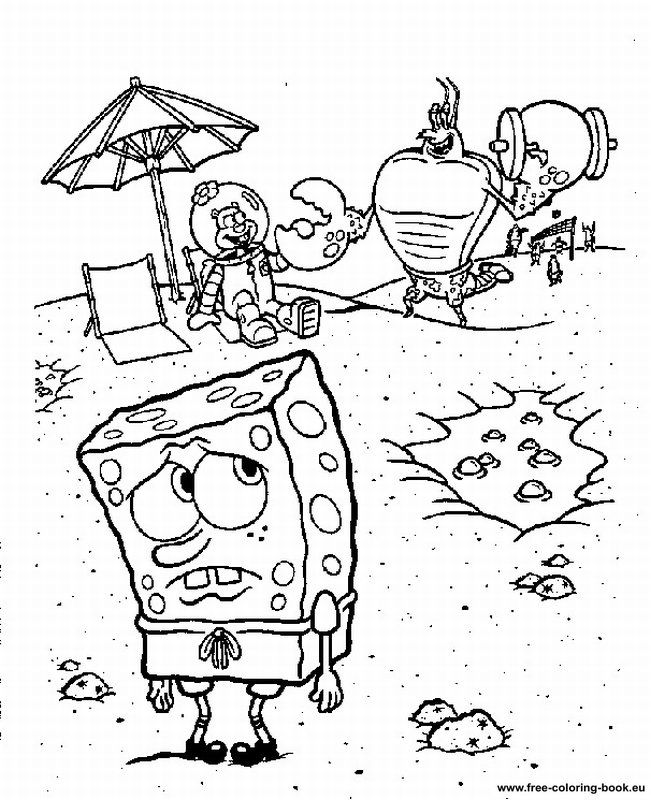 Coloring pages SpongeBob - Page 1 - Printable Coloring Pages Online