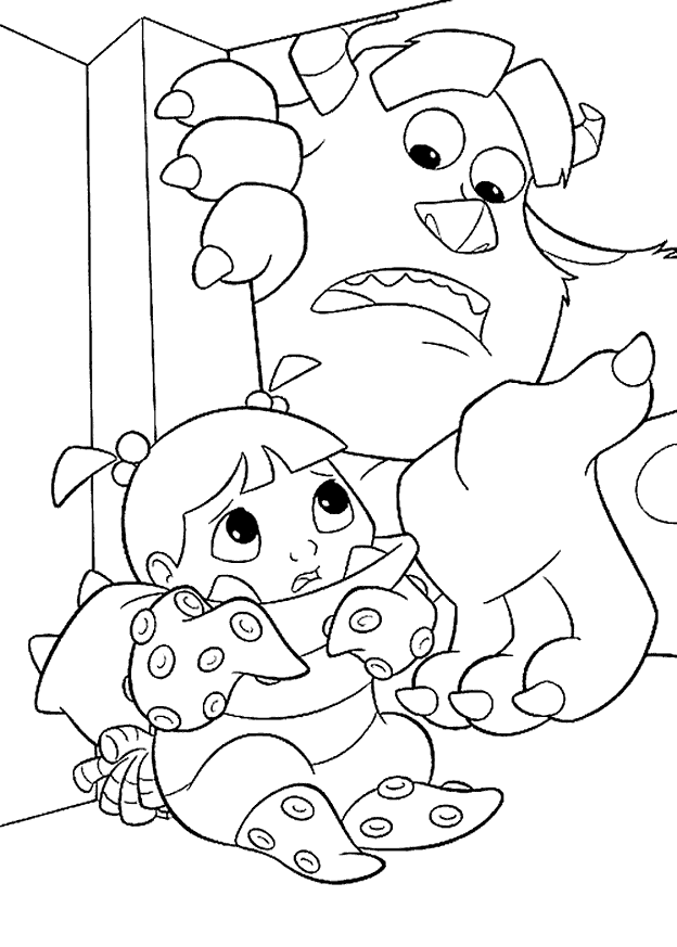 Monsters inc Coloring Pages - Coloringpages1001.