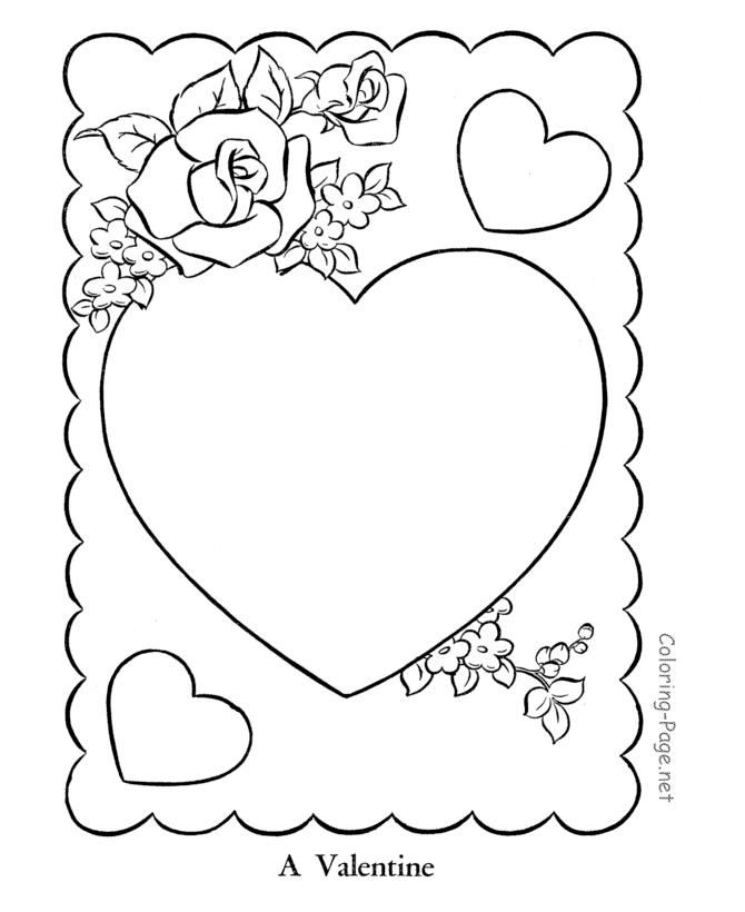 Valentine coloring page - Make Your Own | Coloring pages for kids | P…