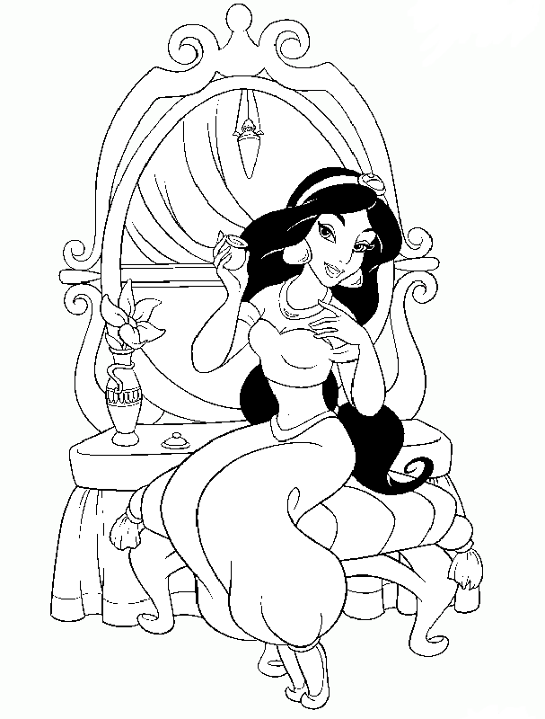 Disney Princesses Coloring Pages 11 | Free Printable Coloring 
