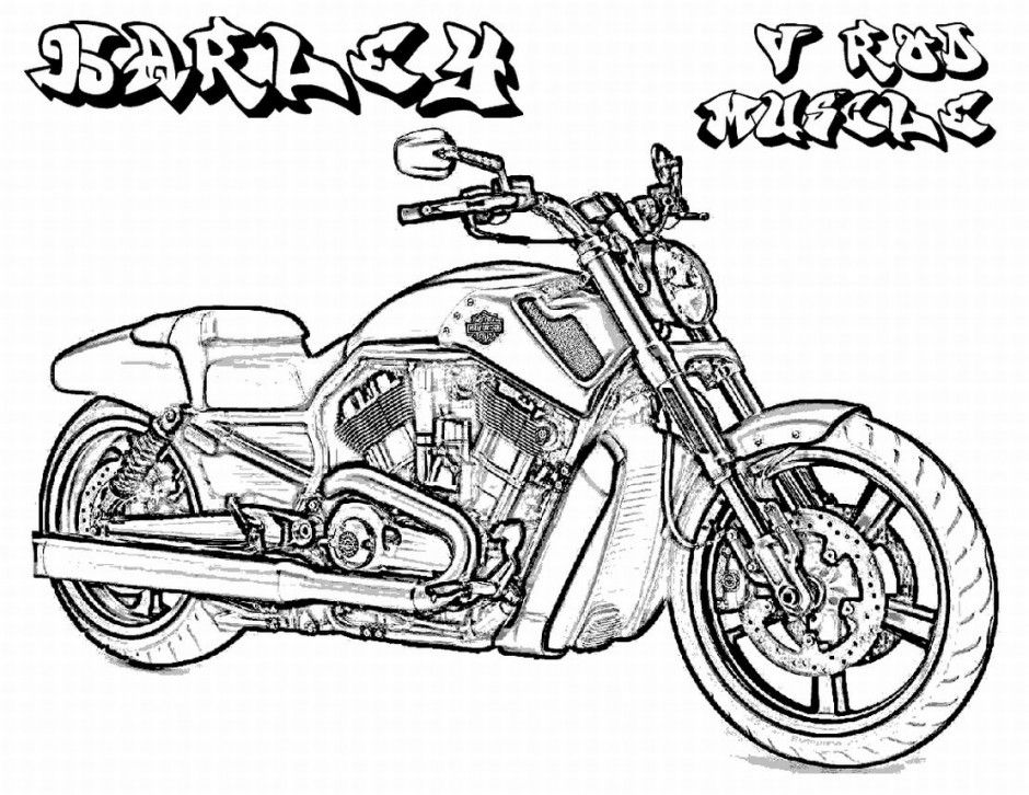 Printable Harley Davidson 147289 Wiggles Coloring Pages