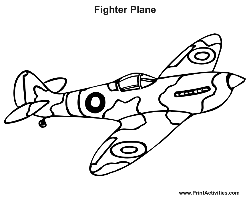 Aircraft Coloring Pages — Craft for Kids Ideas