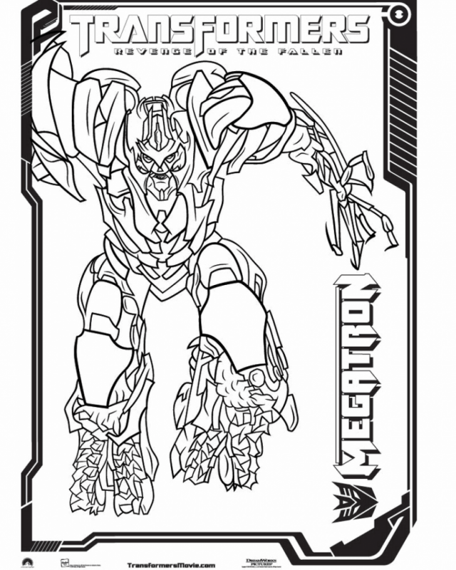 Megatron Characters Transformers Coloring Pages Easy Coloring 