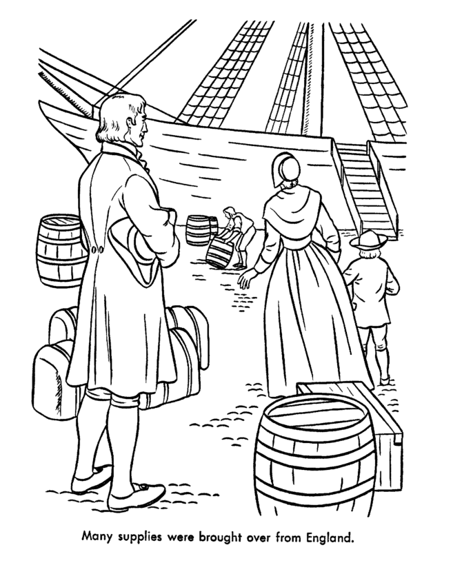 Early American Transportation and Woman Coloring Pages : New 