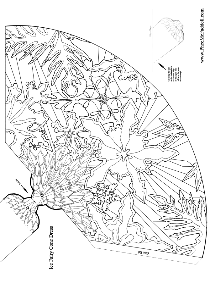 Ice Fairy Princess Coloring Page