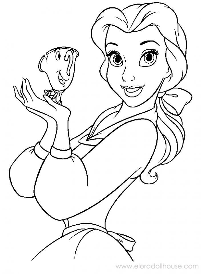 Beauty and The Beast Coloring Page | Coloring Pages of Epicness | Pi…