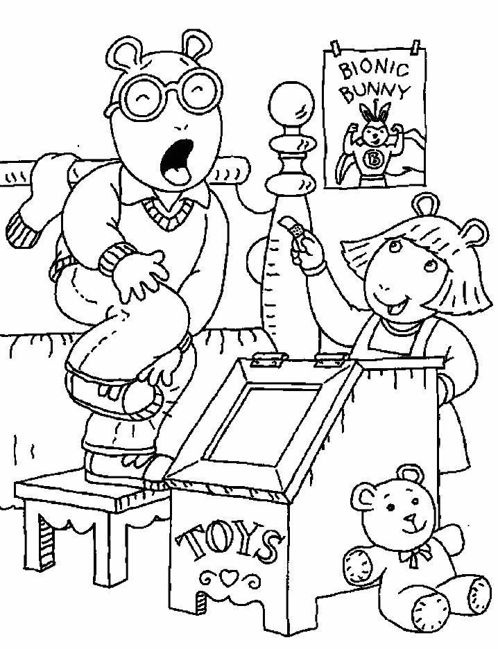 Arthur 10 Cartoons Coloring Pages & Coloring Book