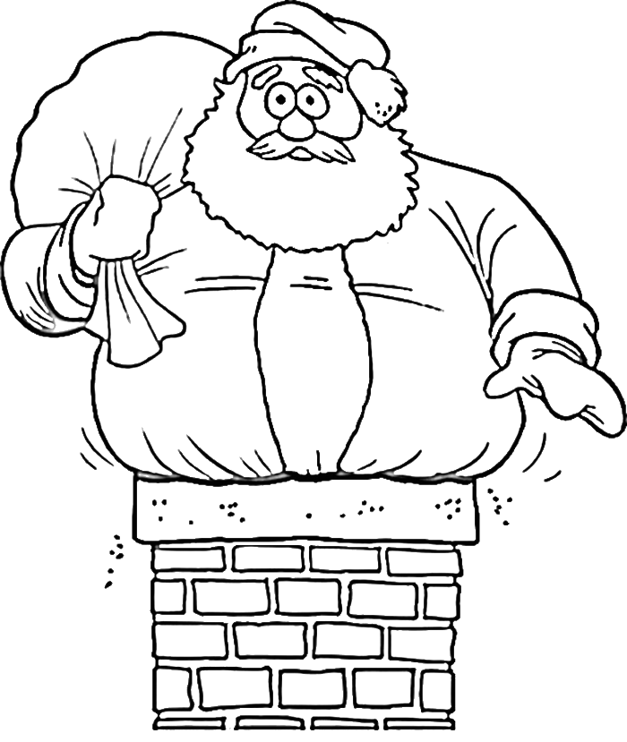Face Of Santa Claus Coloring Pages - Christmas Coloring Pages 
