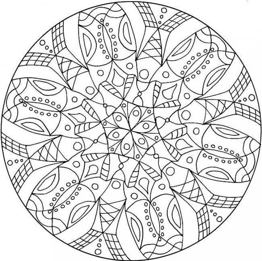 mandala-n-162_gdx43_media.jpg (850×847) | Mandalas - coloring pages |…
