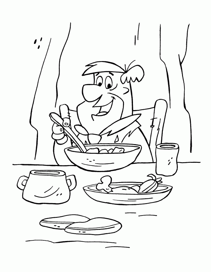 Fred's Calling Someone Coloring Page | Kids Coloring Page