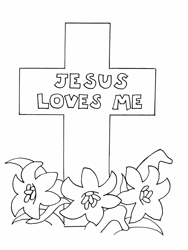 jesus loves me coloring sheet | Coloring Picture HD For Kids 