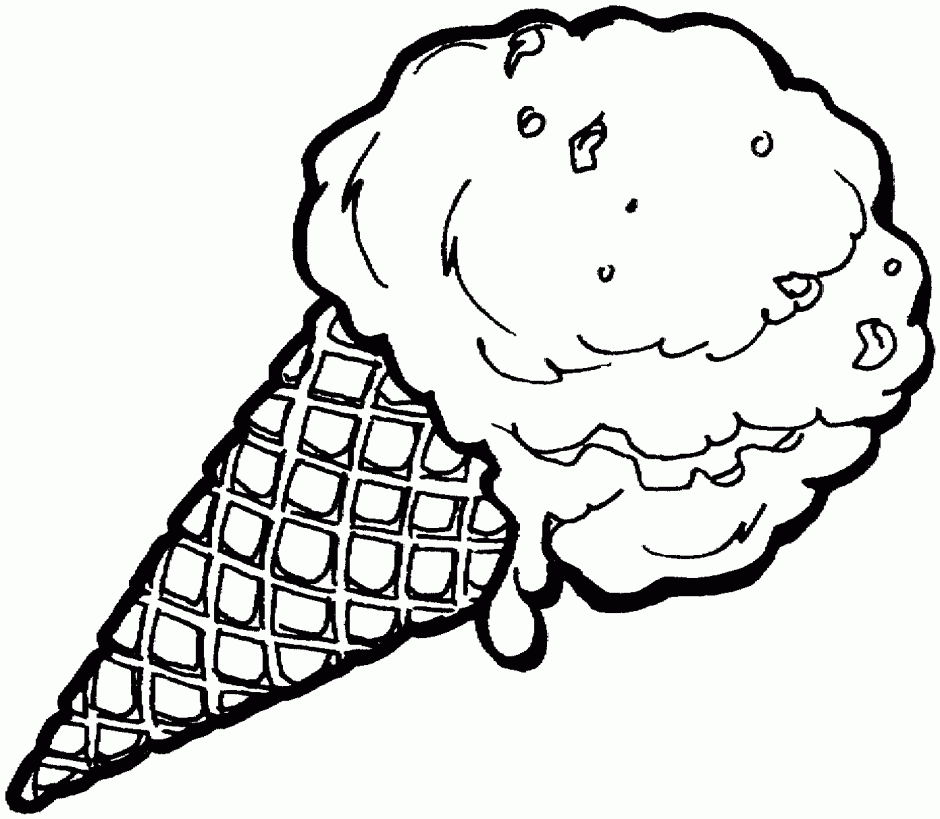 Printable Ice Cream Cone Coloring Pages Cookie Coloring Pages 