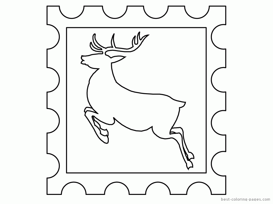Christmas reindeers | Best Coloring Pages - Free coloring pages to 