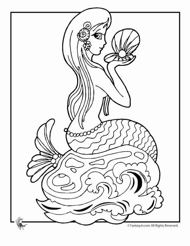 Coloring Pages Of Mermaids