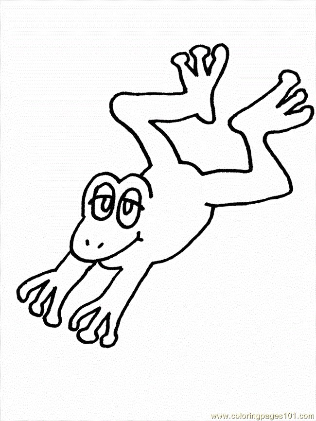 Coloring Pages Frog12 (Amphibians > Frog) - free printable 