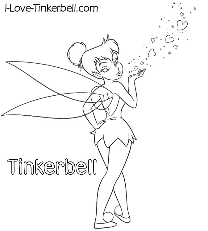 TinkerBell Coloring Pages (25) - Coloring Kids