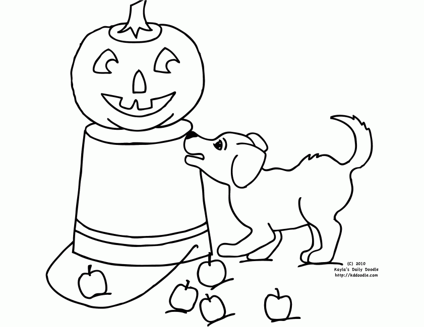 Beagle Puppy and Jack-O-Lantern Friend