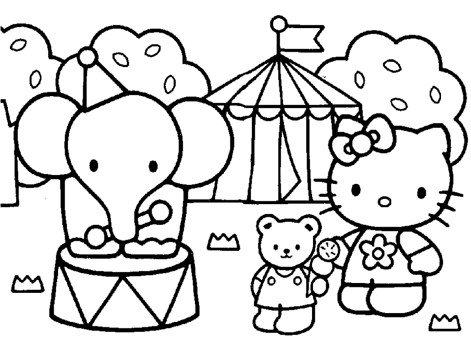 Hello Kitty Coloring Pages Printable - Free Coloring Pages For 