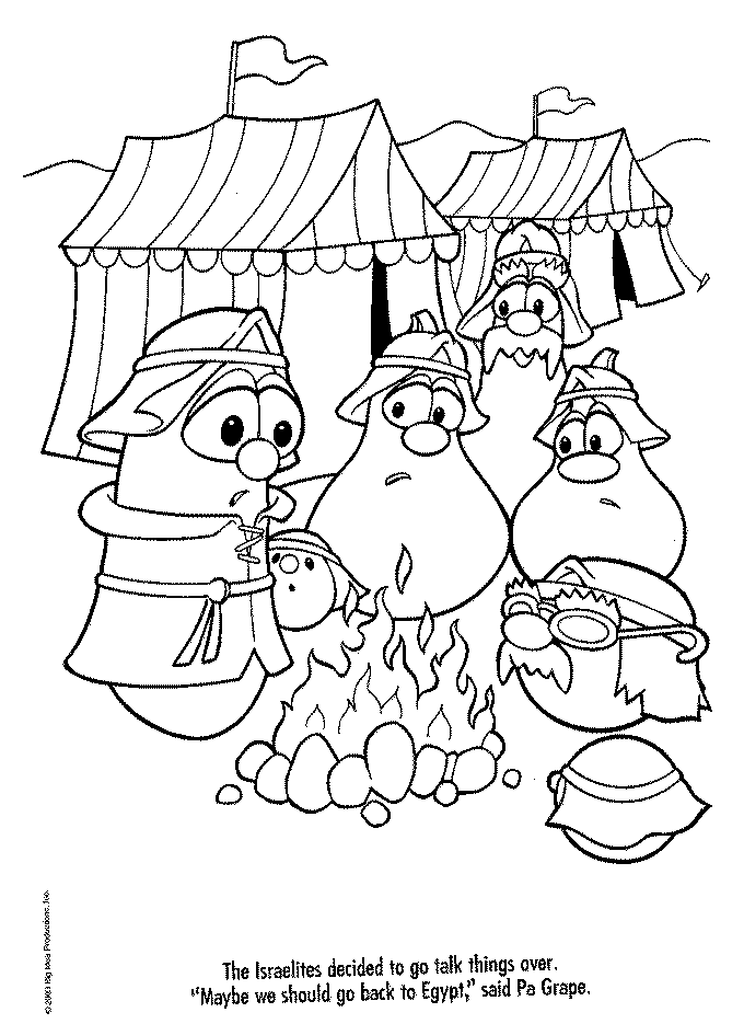 Veggie Tales Coloring Pages Free 396 | Free Printable Coloring Pages